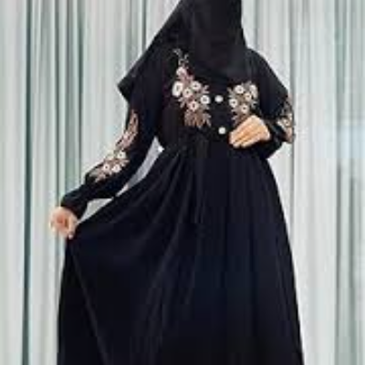 modern black abaya